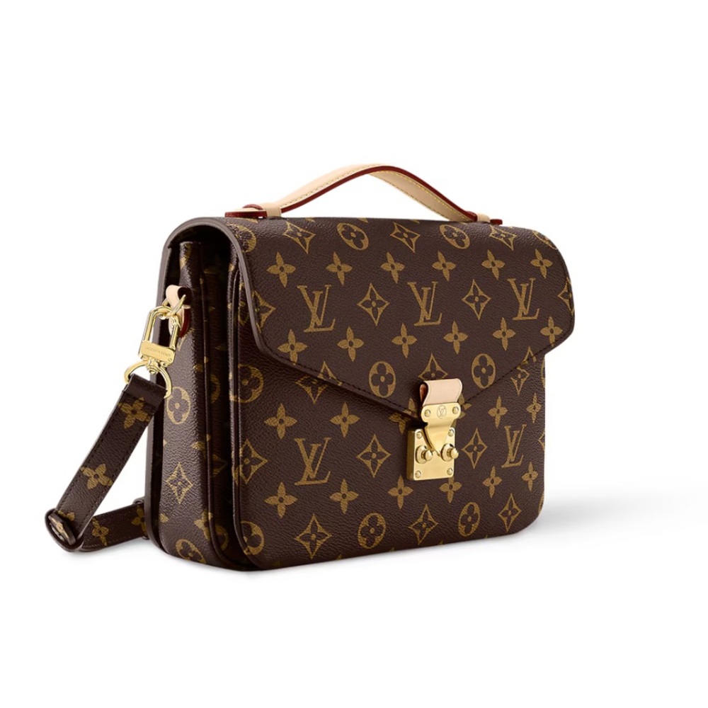 Pochette Métis Louis Vuitton Brown Monogram Crossbody Bag with Gold Hardware - Picture 2 of 5